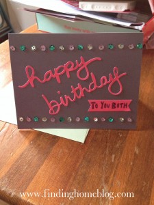 Happy Birthday Card | Finding Home Blog