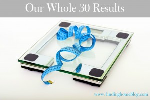 Whole 30 Results | Finding Home Blog