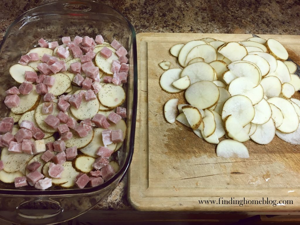 Gluten Free Cheesy Ham and Potatoes | Finding Home Blog