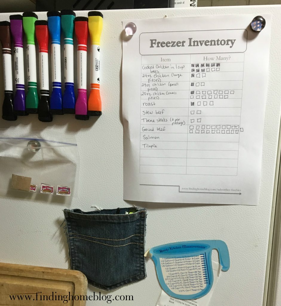 Free Freezer Inventory Printable | Finding Home Blog