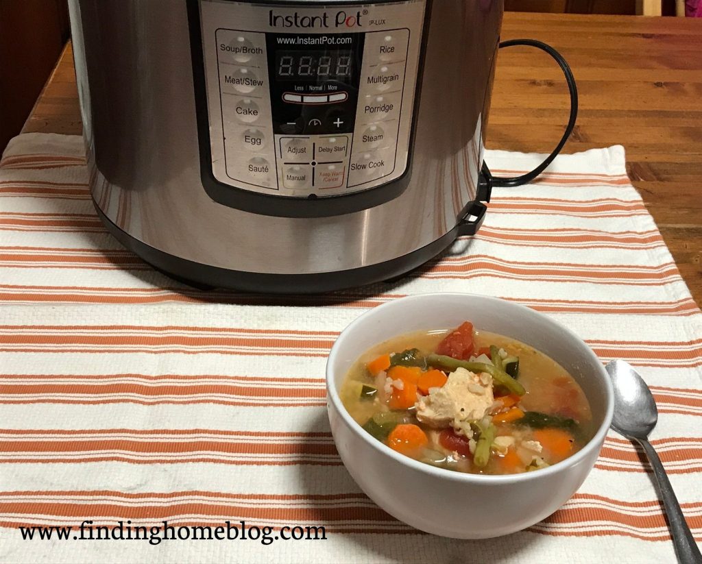 Instant Pot Veggie Loaded Chicken Soup | Finding Home Blog