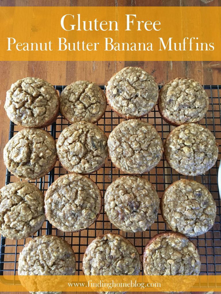 Gluten Free Peanut Butter Banana Muffins | Finding Home Blog