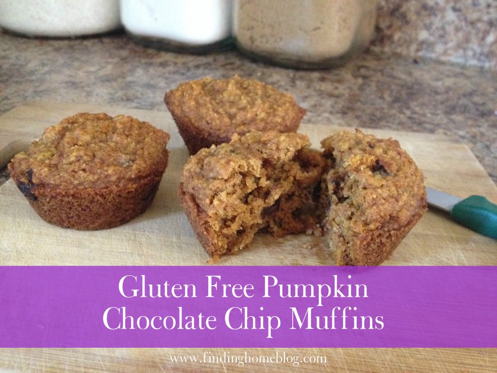 Gluten Free Pumpkin Chocolate Chip Muffins | Finding Home Blog