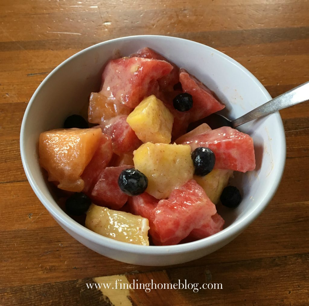 Vanilla Cinnamon Fruit Salad | Finding Home Blog