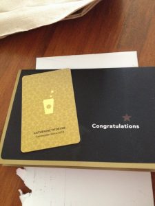 Starbucks Gold Card | Finding Home Blog
