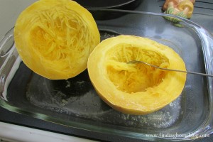 Spaghetti Squash with Sausage Tomato Sauce | Finding Home Blog