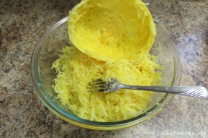 Spaghetti Squash with Sausage Tomato Sauce | Finding Home Blog