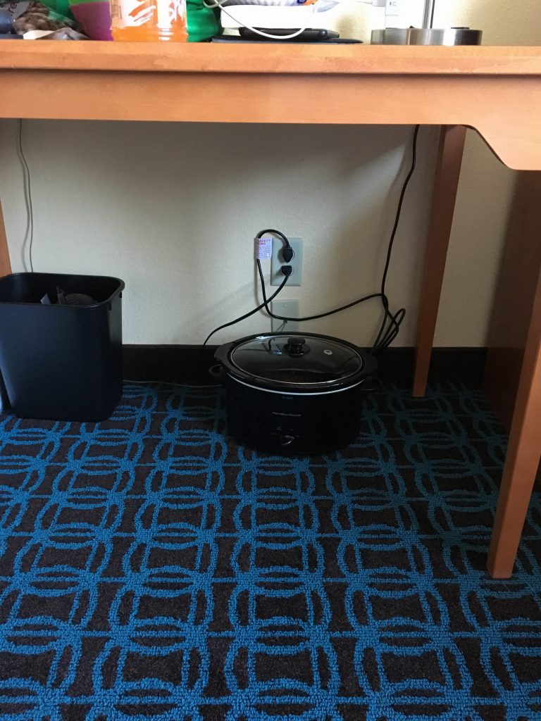 Crockpot Hotel Room | Finding Home Blog