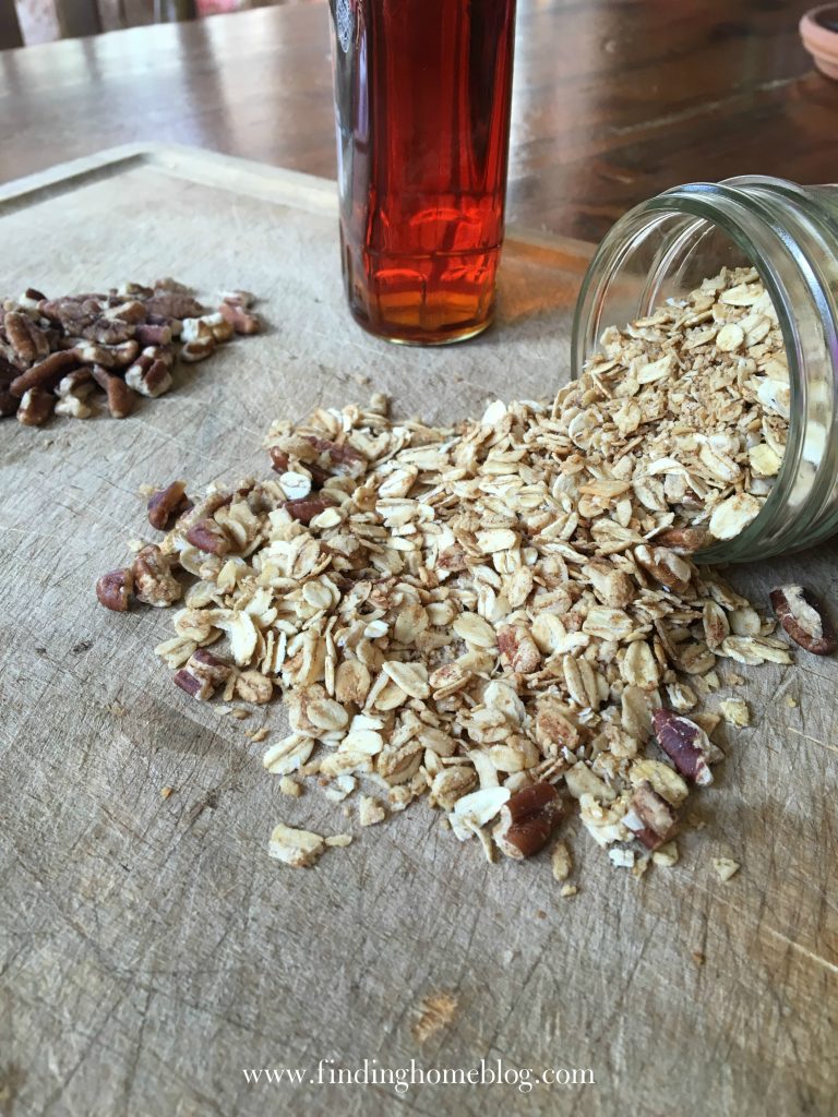 Maple Pecan Granola | Finding Home Blog