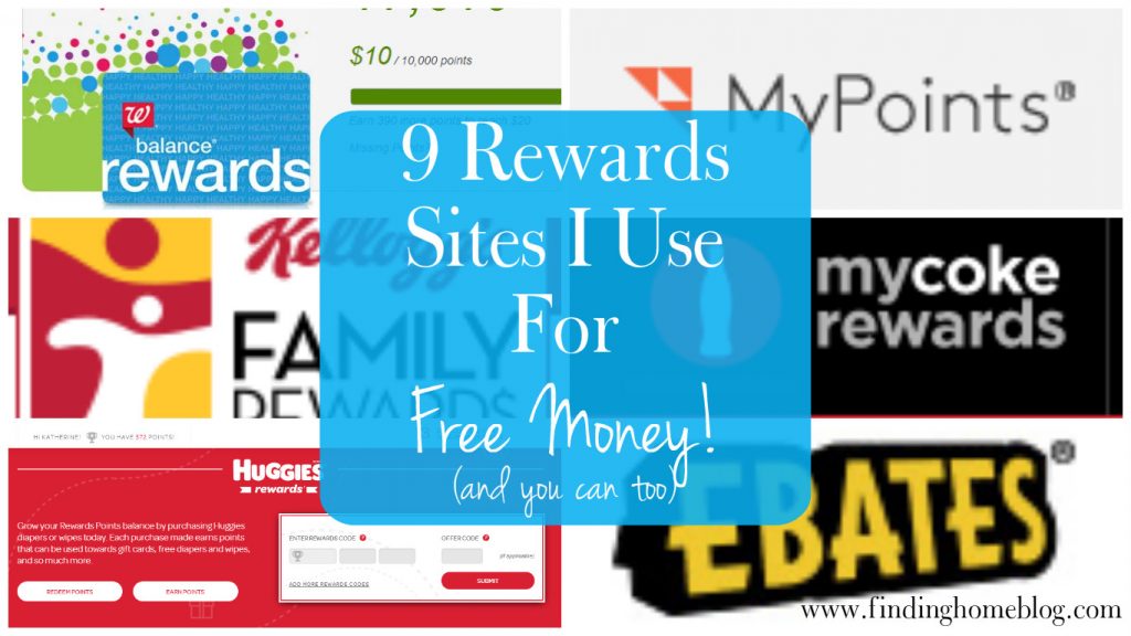 9 Rewards Sites I Use For Free Money | Finding Home Blog