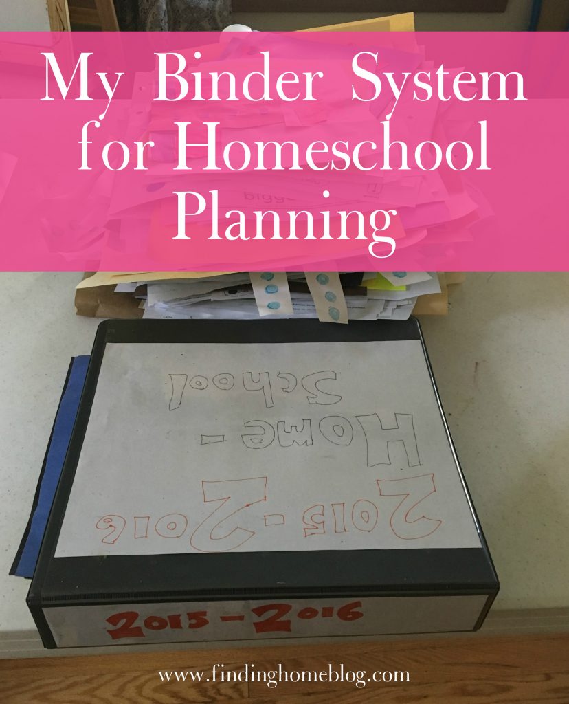 My Binder System for Homeschool Planning | Finding Home Blog