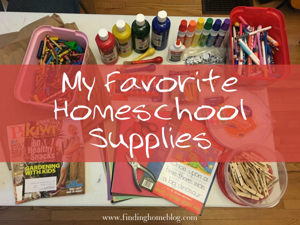 My Favorite Homeschool Supplies | Finding Home Blog