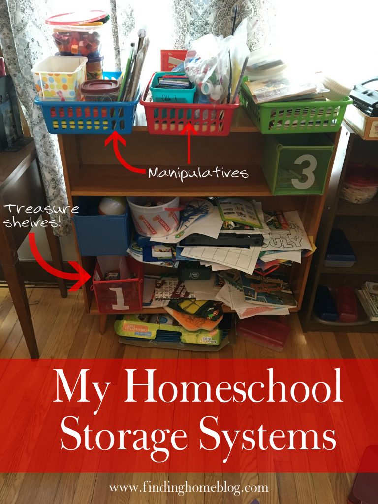 My Homeschool Storage Systems | Finding Home Blog