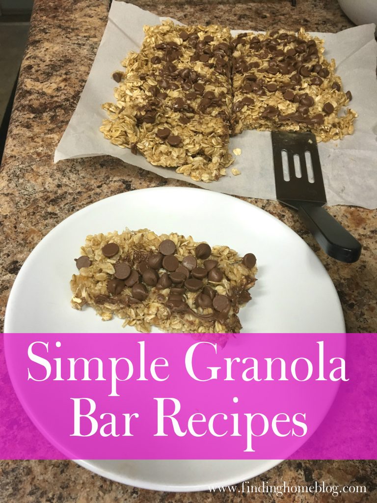 Simple Granola Bar Recipes | Finding Home Blog