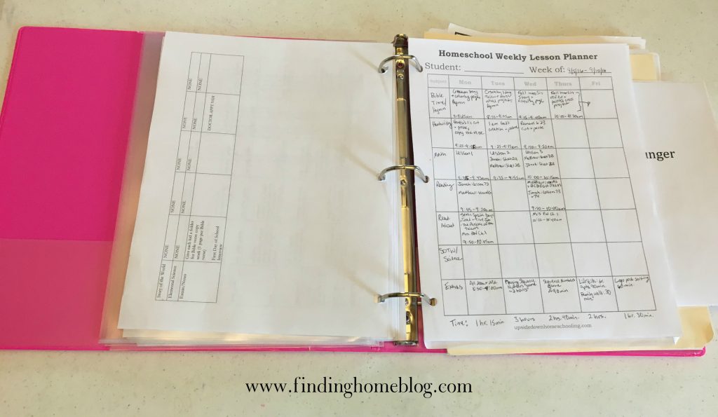 2016-2017 Homeschool Curriculum | Finding Home Blog