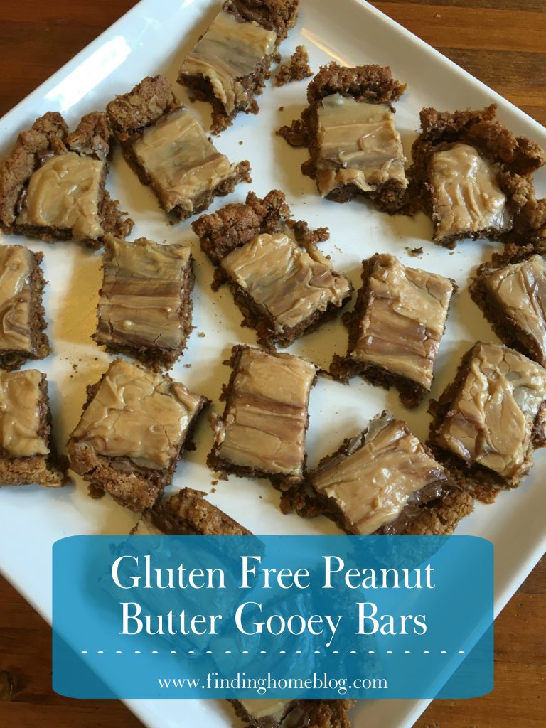 Gluten Free Peanut Butter Gooey Bars | Finding Home Blog