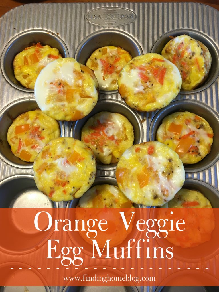 Orange Veggie Egg Muffins | Finding Home Blog