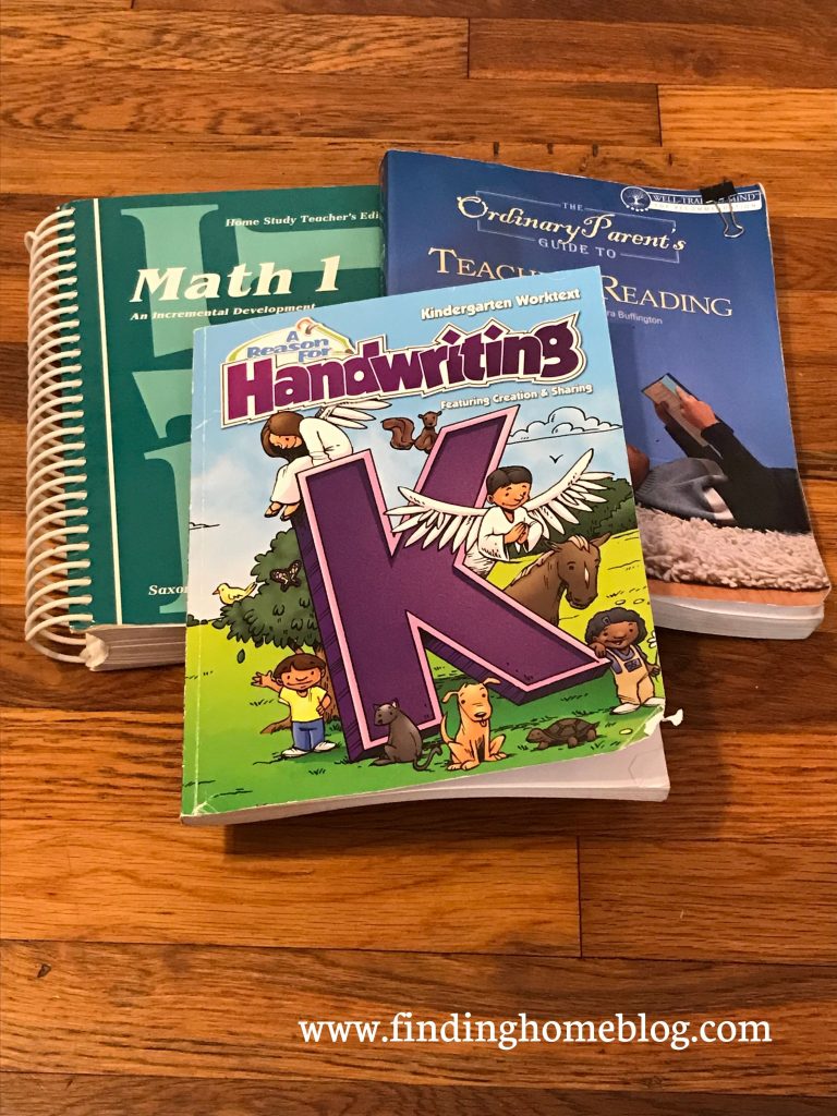 2019-2020 Homeschool Curriculum | Finding Home Blog