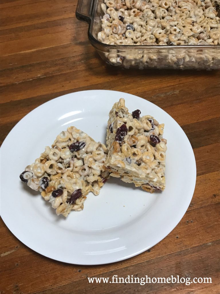 Trail Mix Cereal Bars | Finding Home Blog