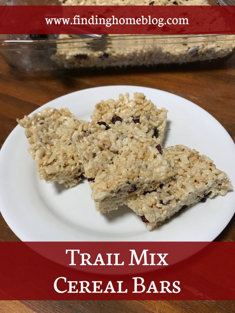 Trail Mix Cereal Bars | Finding Home Blog
