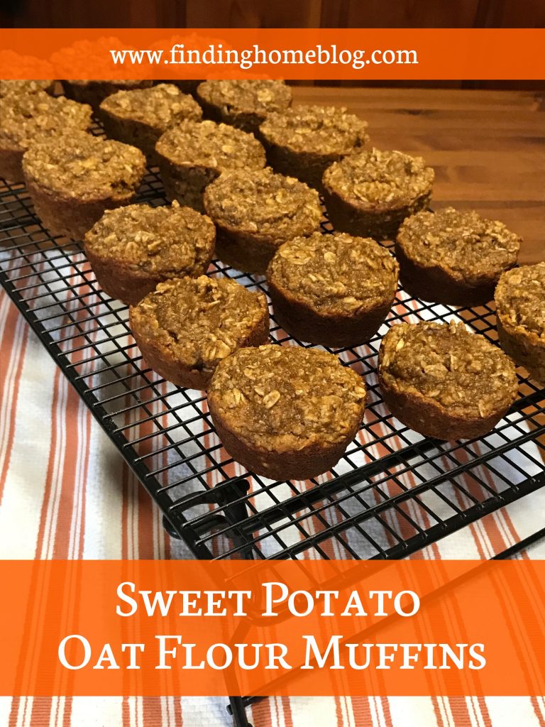 Sweet Potato Oat Flour Muffins | Finding Home Blog