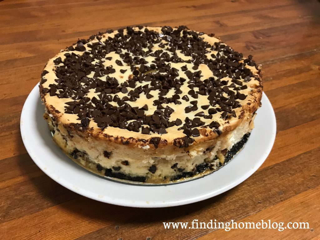 Chocolate Chip Cheesecake | Finding Home Blog