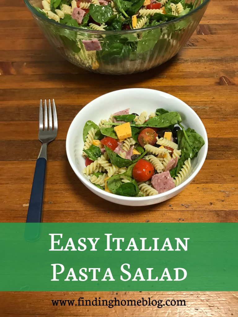 Easy Italian Pasta Salad | Finding Home Blog