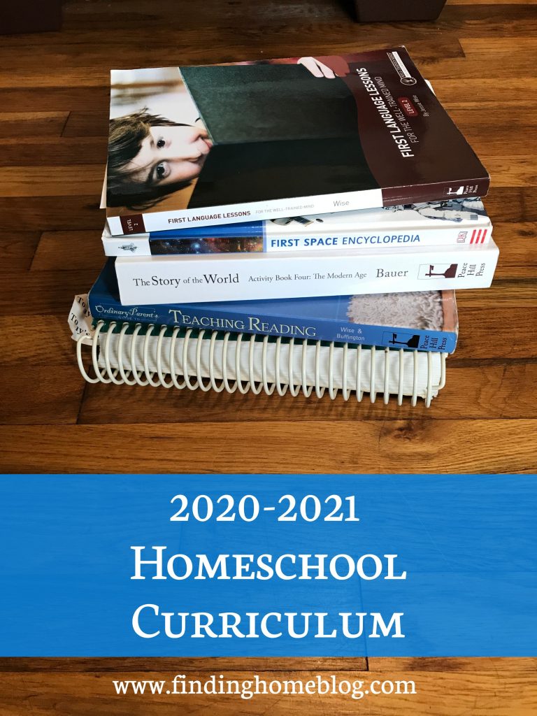 2020-2021 Homeschool Curriculum | Finding Home Blog