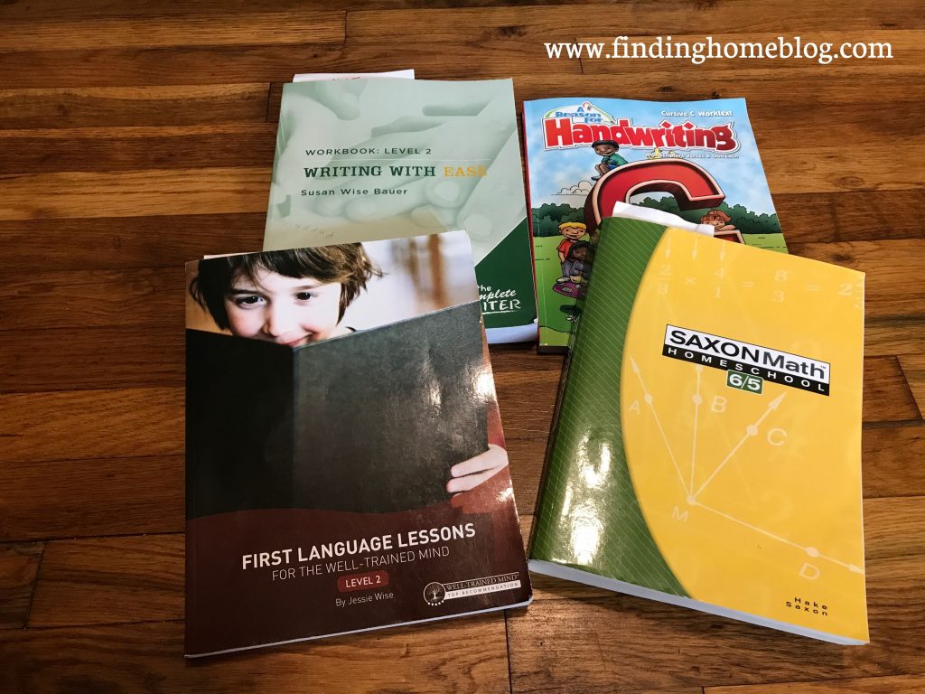 2020-2021 Homeschool Curriculum | Finding Home Blog