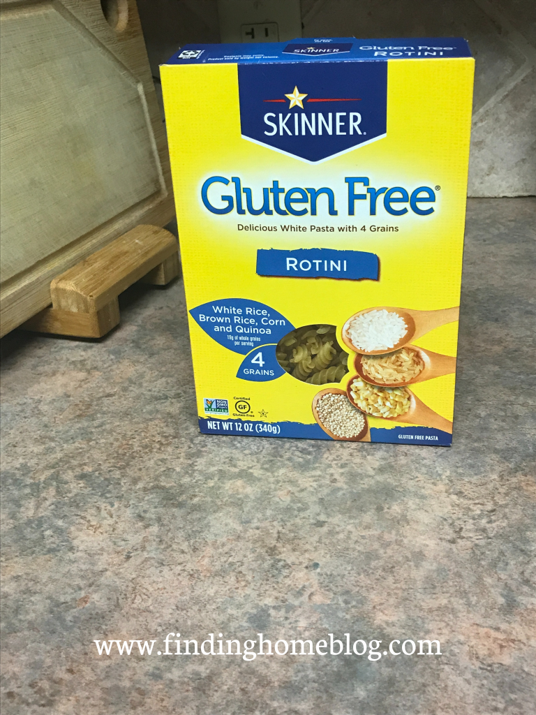 A box of gluten free pasta